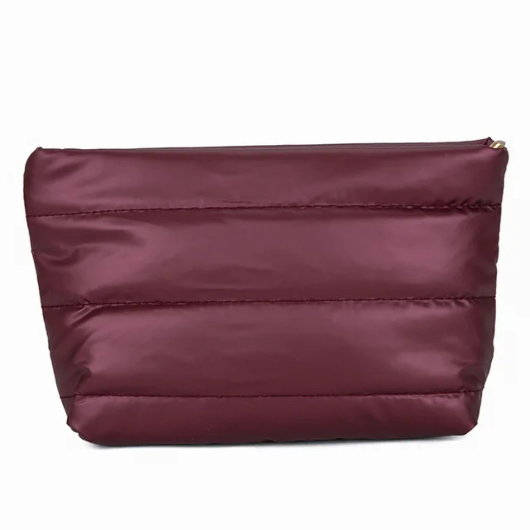 Borsa cosmesi di velluto a coste