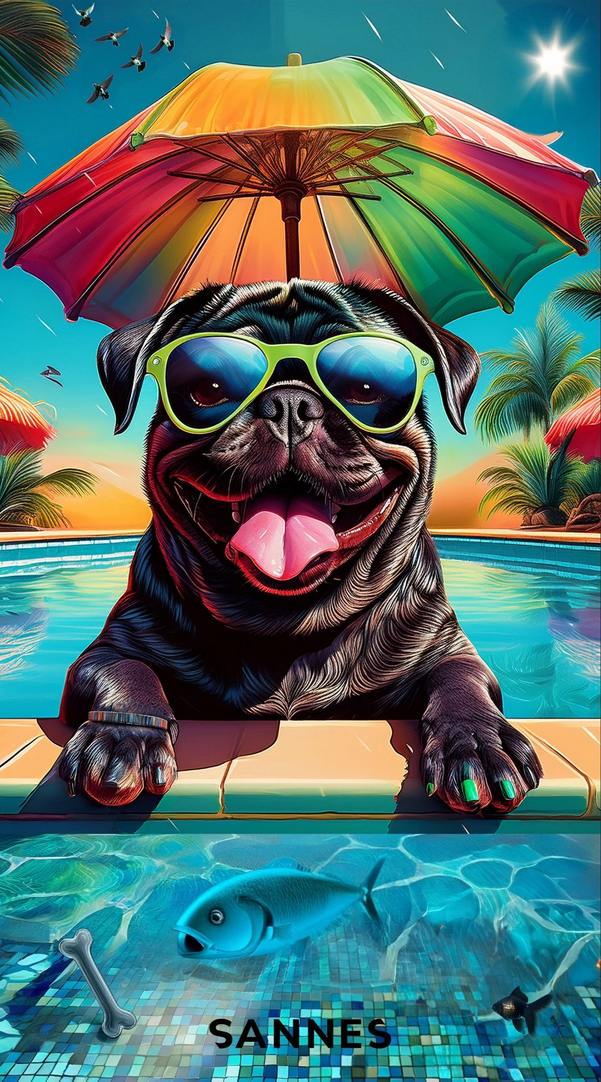 Strandtuch HUND