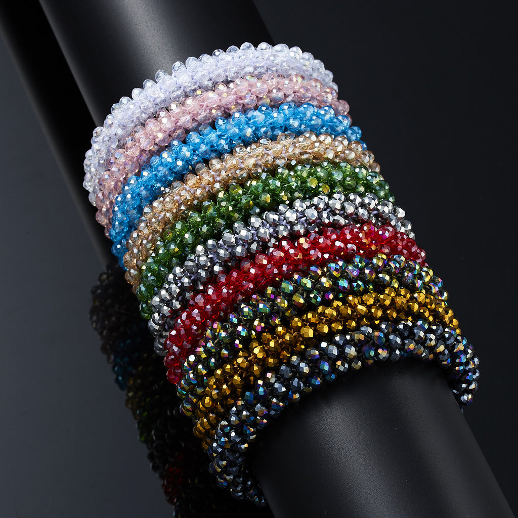 SANNES Calendario dell'Avento con 12 elastici per capelli / braccialetti