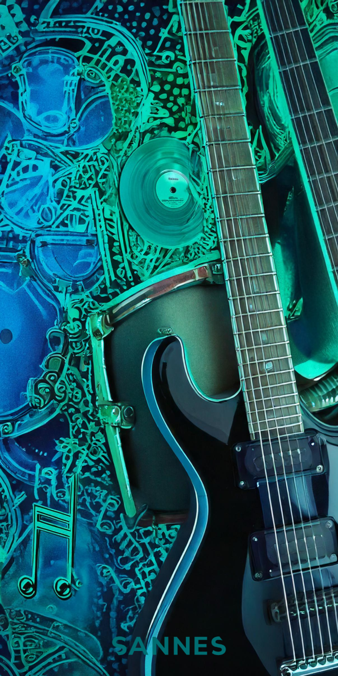 Strandtuch GITARRE